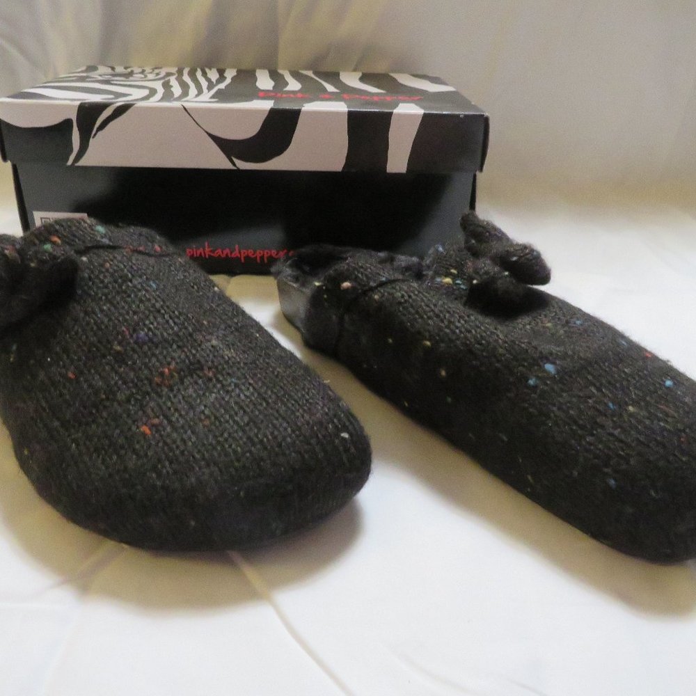 Pink & Pepper Queenie Mule Black shoes